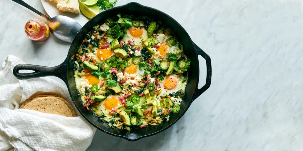 Green shakshuka