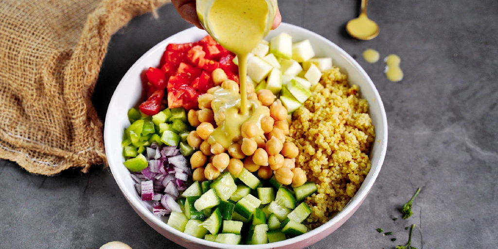 Quinoa and Chickpea Bowl