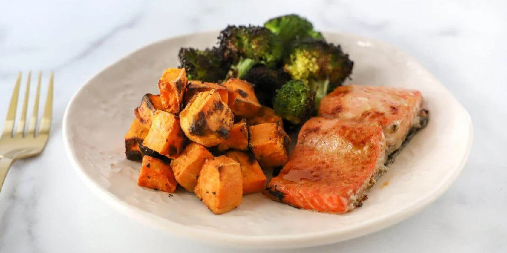 Salmon and Sweet Potato Bake